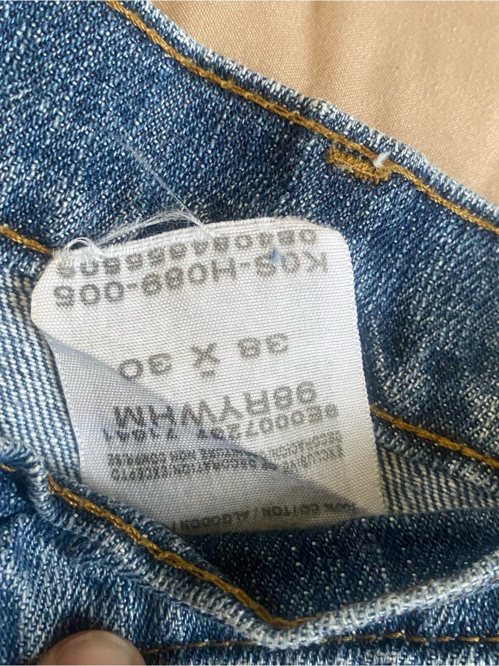 Wrangler Jeans Co.  Relaxed boot Classic Blue Denim Jeans size 38x 30 - Picture 9 of 9